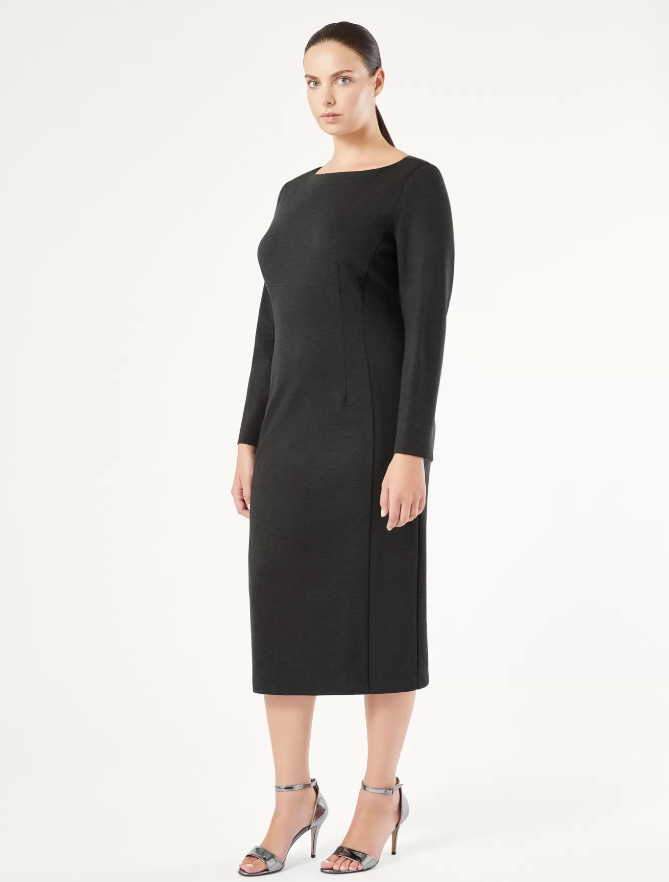 Kleider | Kleider<Marina Rinaldi Kleid aus Bi-Stretch-Jersey ANTHRAZIT