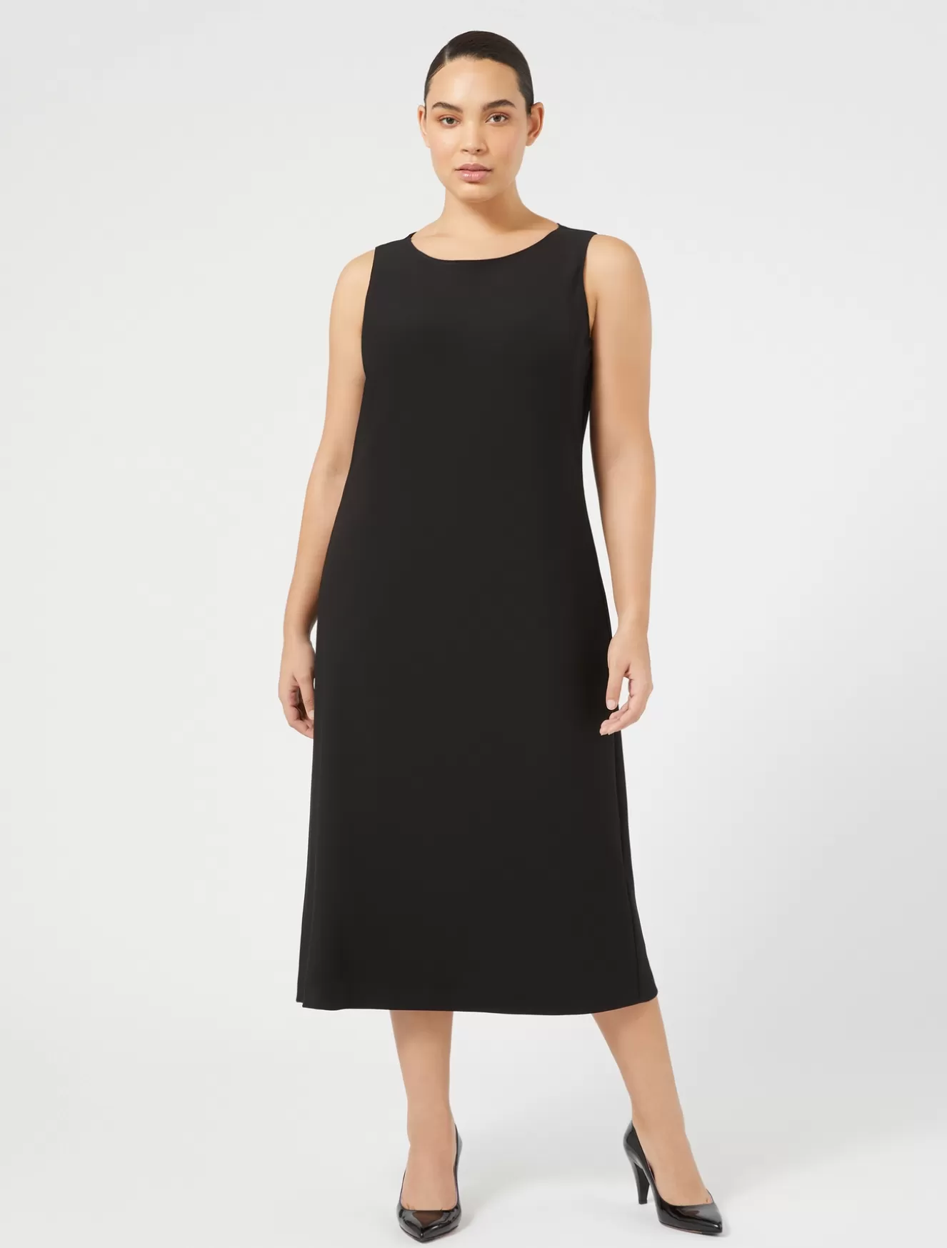 Kleider | Kleider<Marina Rinaldi Kleid aus Crêpe-Satin SCHWARZ