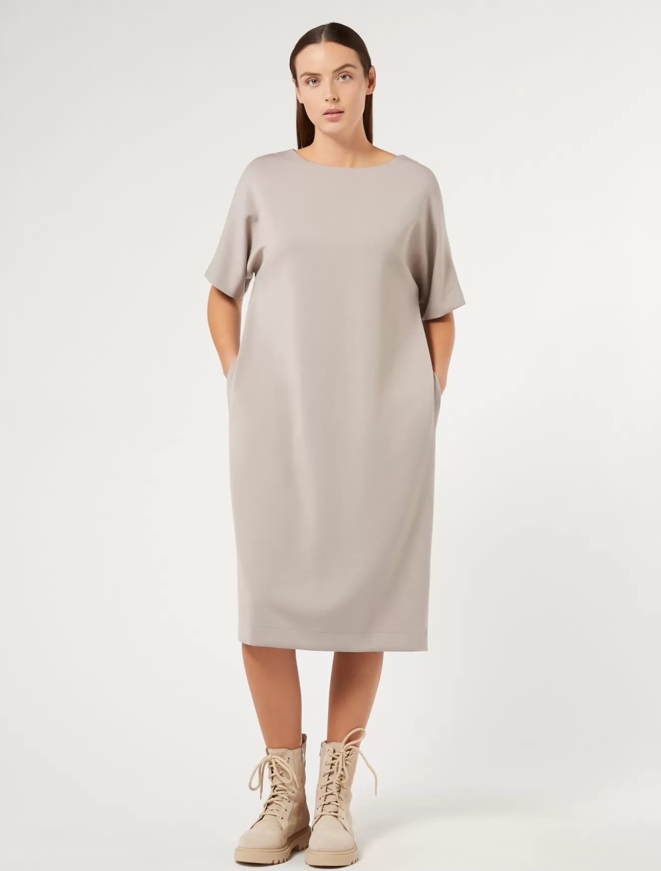 Kleider | Kleider<Marina Rinaldi Kleid aus Jersey TAUBENGRAU