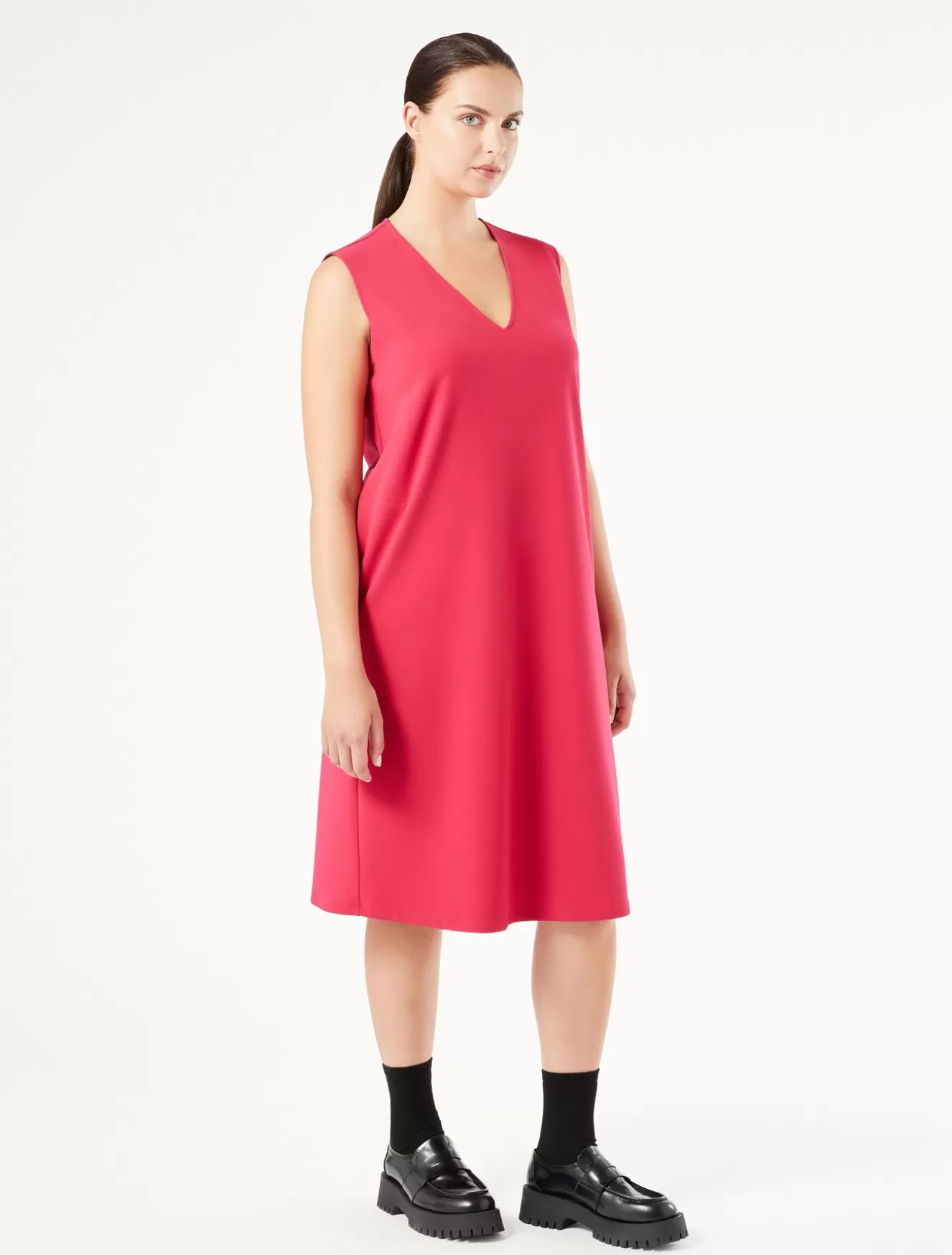 Kleider | Kleider<Marina Rinaldi Kleid aus Jersey FUCHSIE