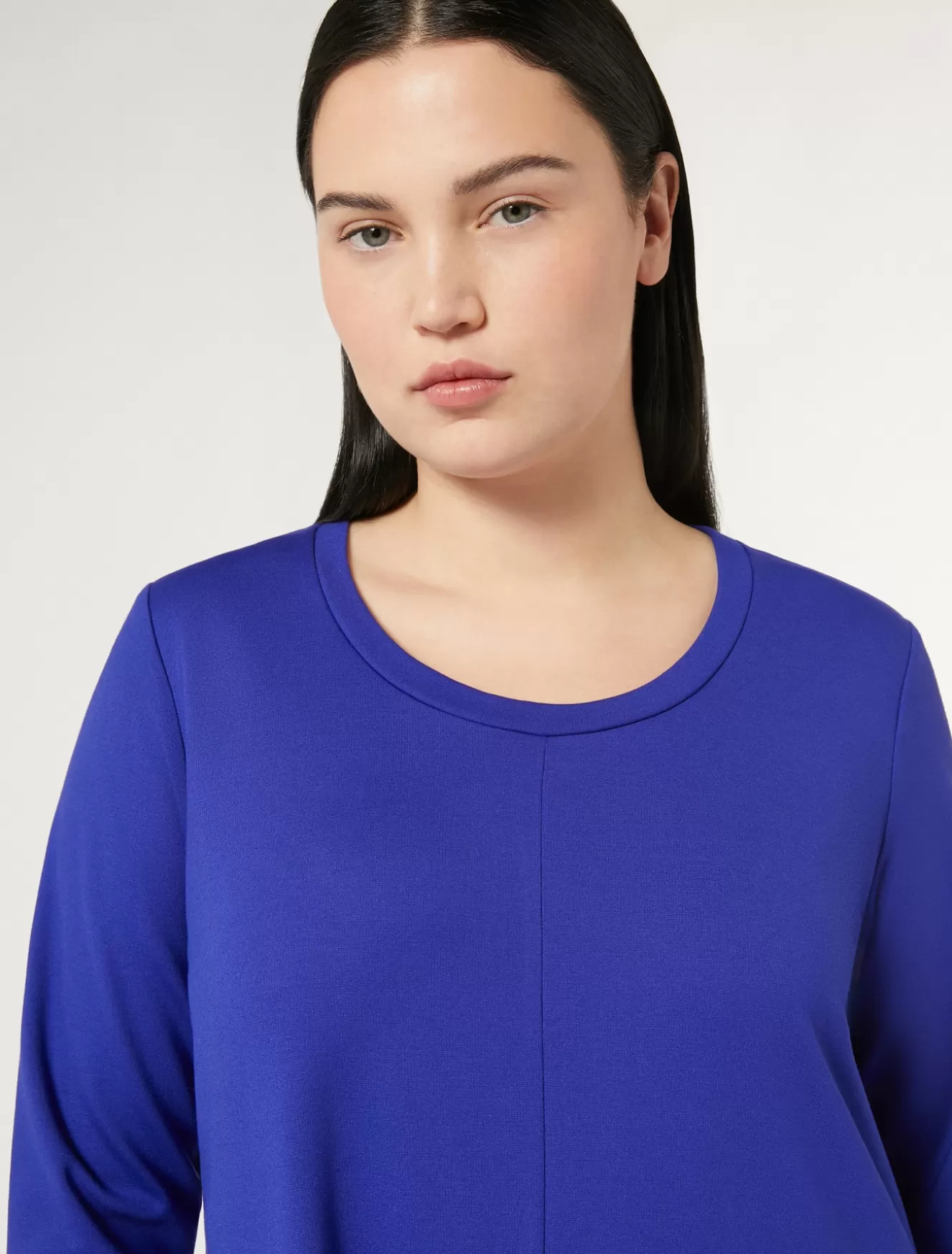 Kleider | Kleider<Marina Rinaldi Kleid aus Punto Milano Jersey VIOLETT