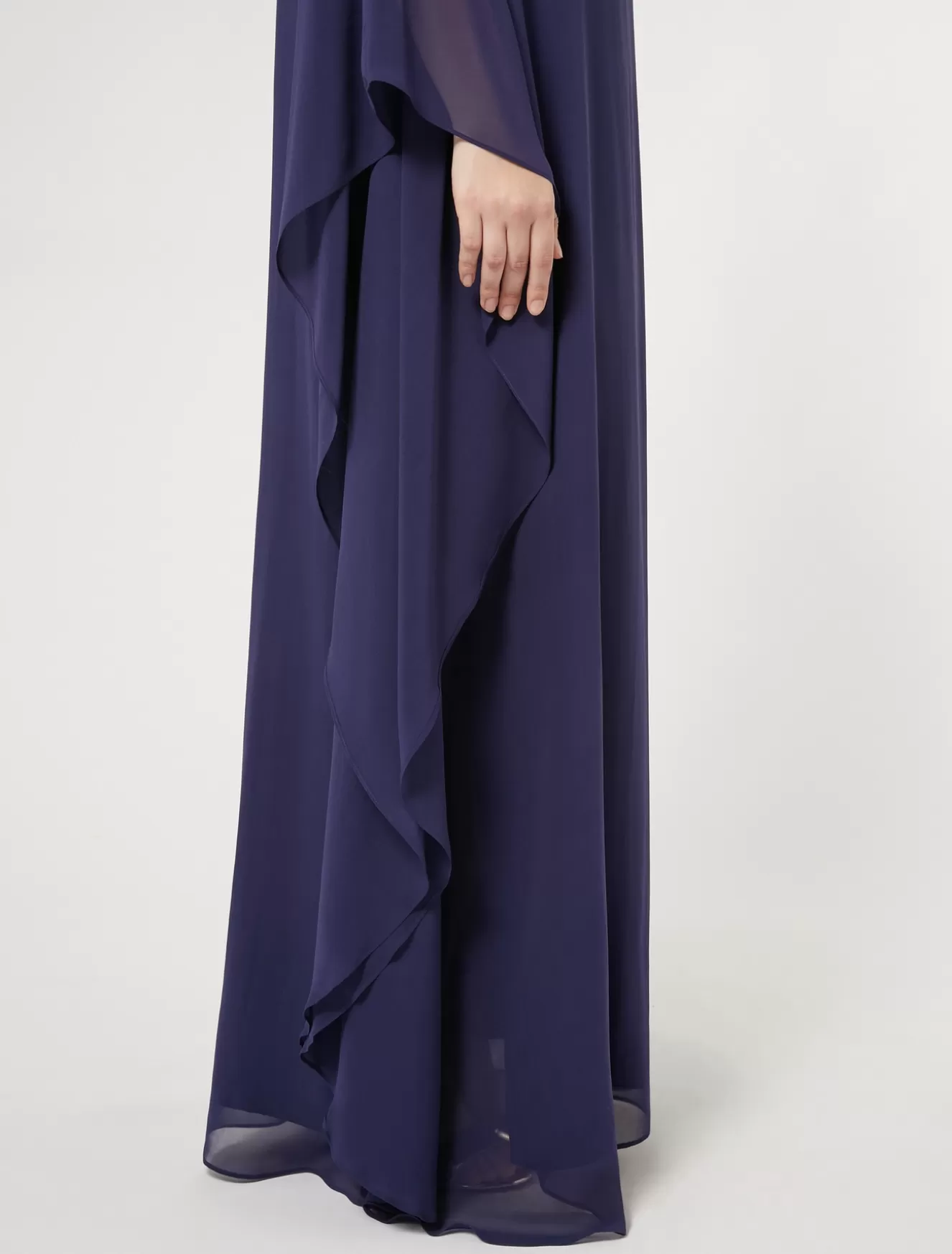 Kleider | Kleider<Marina Rinaldi Kleid aus Seiden-Georgette ULTRAMARINE