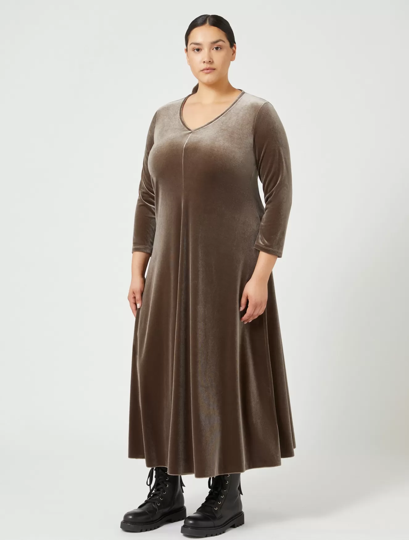 Kleider | Kleider<Marina Rinaldi Kleid aus Stretch-Chenille STEIN