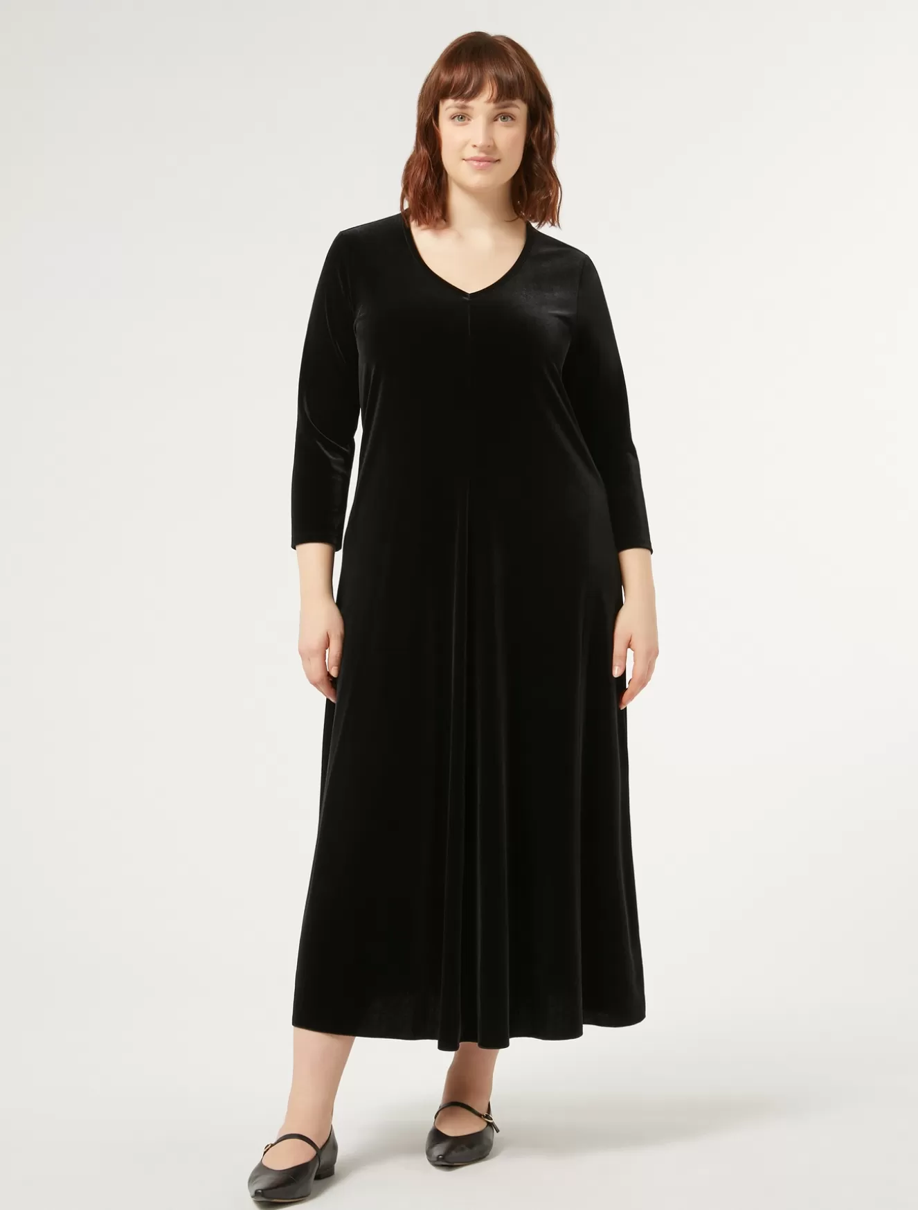 Kleider | Kleider<Marina Rinaldi Kleid aus Stretch-Chenille SCHWARZ