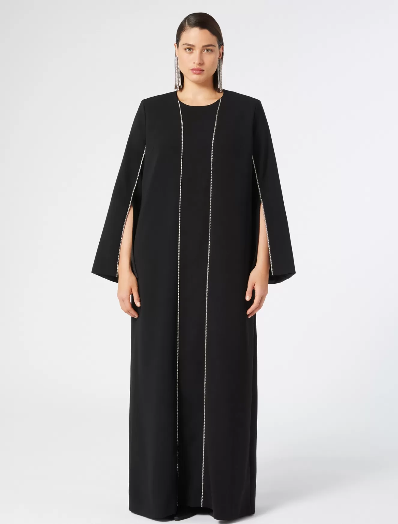 Kleider | Kleider<Marina Rinaldi Kleid aus Triacetat-Cady SCHWARZ