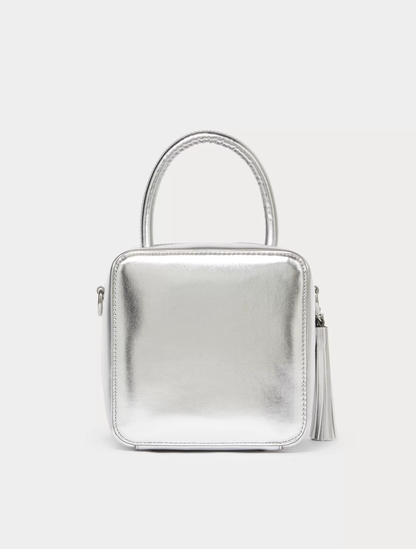 Accessoires | Accessoires<Marina Rinaldi Laminierte Würfeltasche SILBER