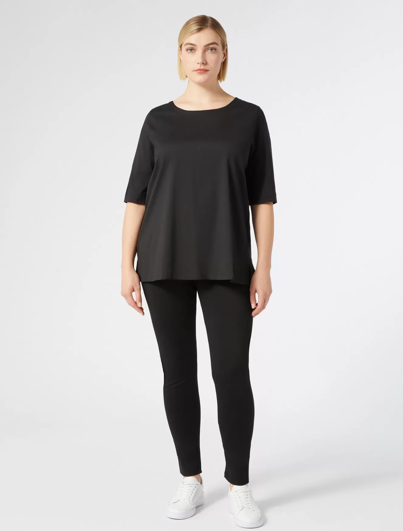 Hosen & Jeans | Hosen & Jeans<Marina Rinaldi Leggings aus kompaktem Jersey SCHWARZ