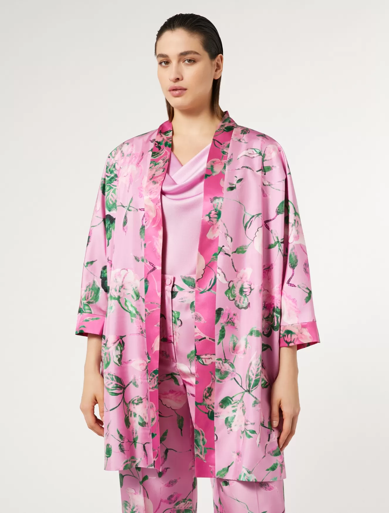 Jacken | Mäntel & Trenchcoats<Marina Rinaldi Leichter Mantel aus Seidentwill ROSA