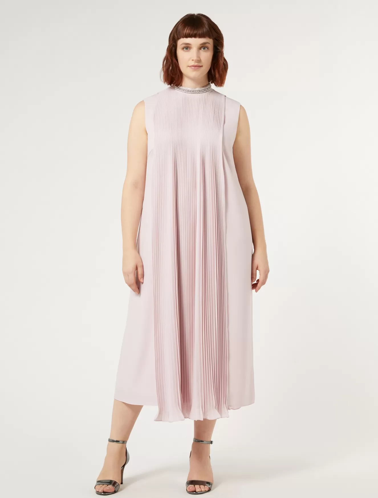 Kleider | Kleider<Marina Rinaldi Longuette-Kleid aus Crêpe ROSA