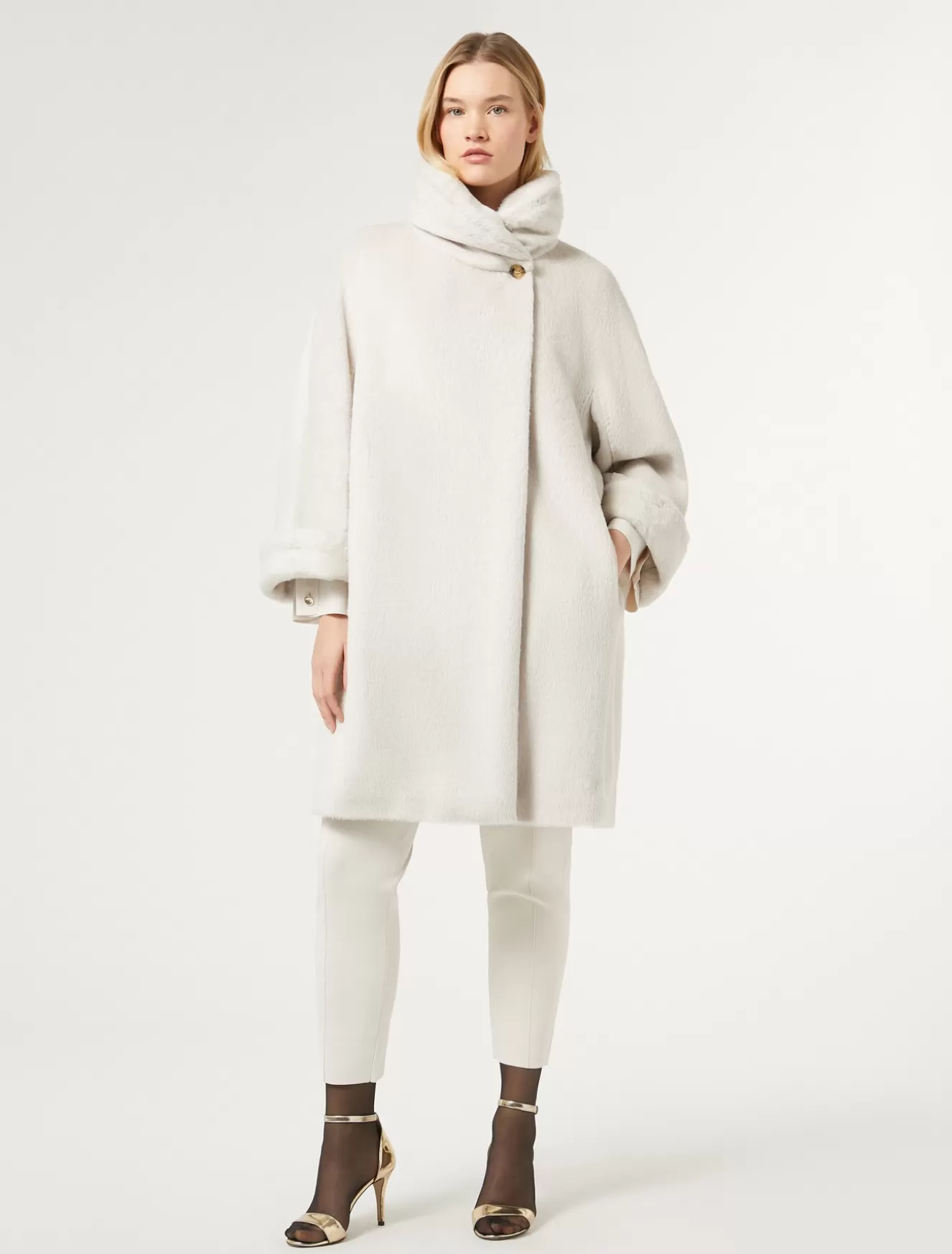 Mäntel & Trenchcoats | Mäntel & Trenchcoats<Marina Rinaldi Mantel aus Alpaka und Wolle MAKEUPLUMIERE