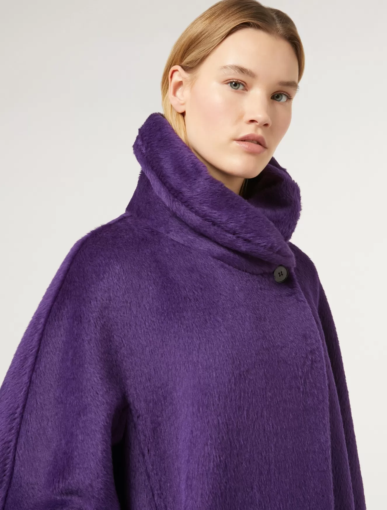 Mäntel & Trenchcoats | Mäntel & Trenchcoats<Marina Rinaldi Mantel aus Alpaka und Wolle VIOLETT