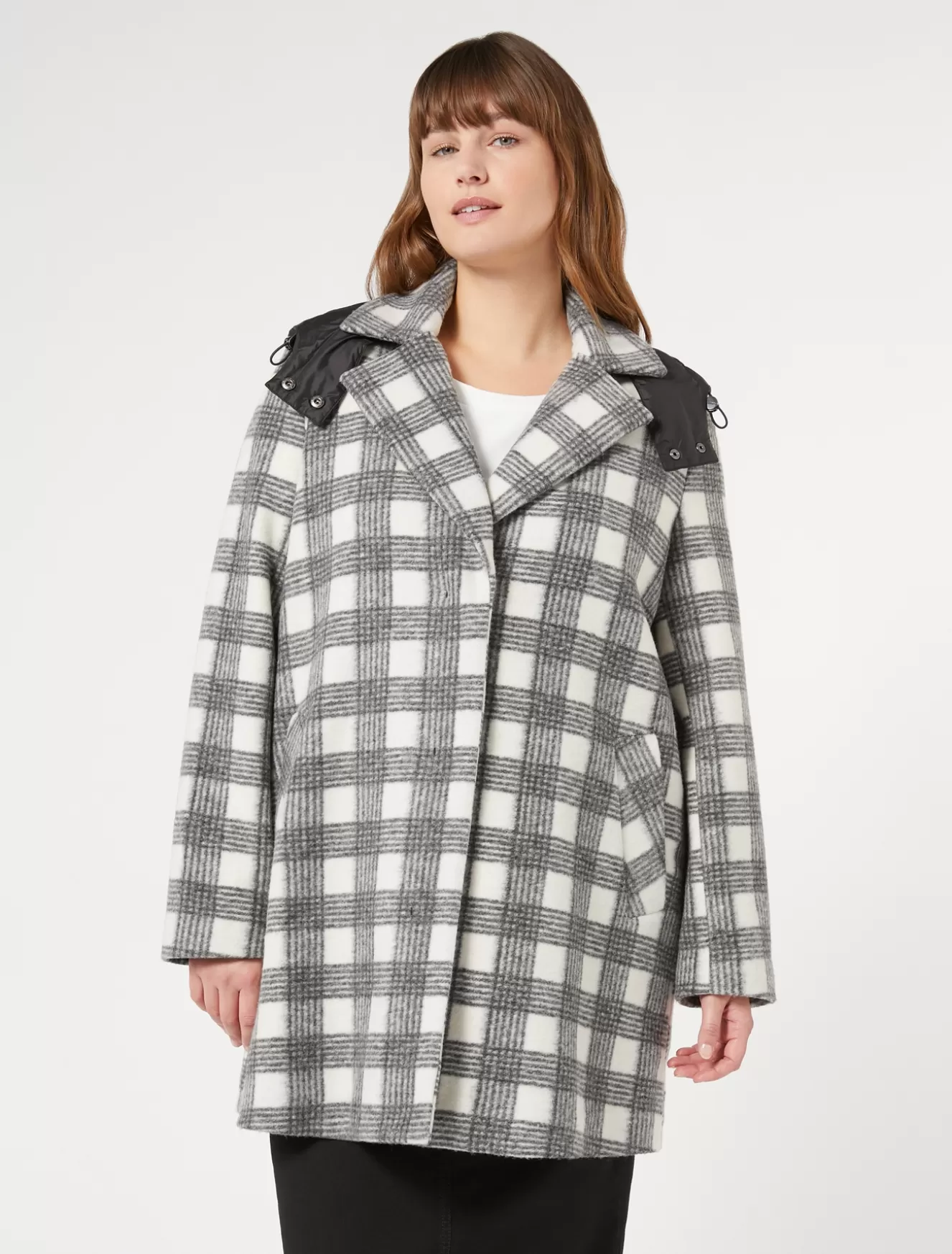 Mäntel & Trenchcoats | Mäntel & Trenchcoats<Marina Rinaldi Mantel aus Stretchjersey WEISS