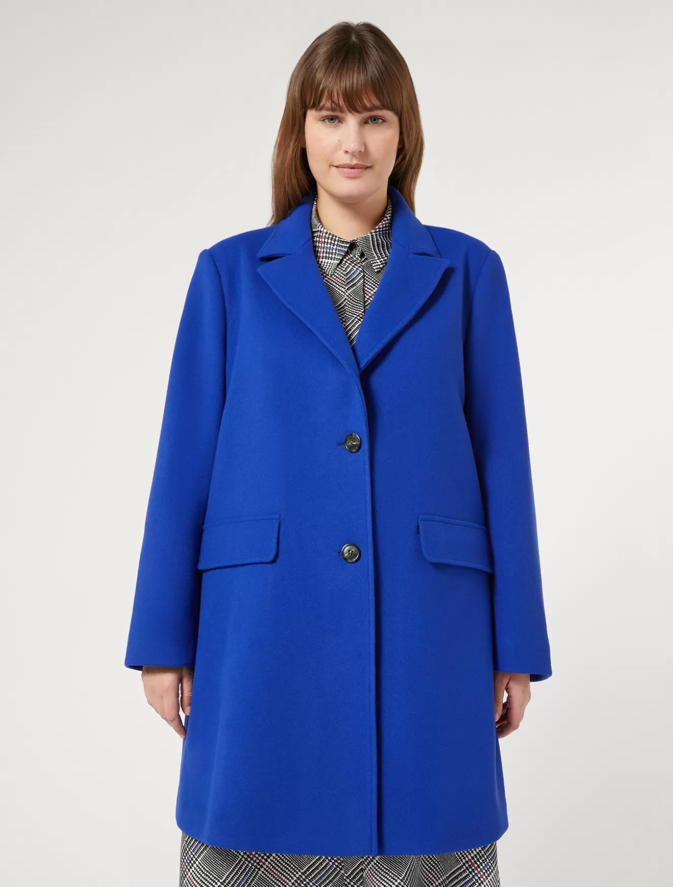 Mäntel & Trenchcoats | Mäntel & Trenchcoats<Marina Rinaldi Mantel aus Stretchjersey CHINABLAU