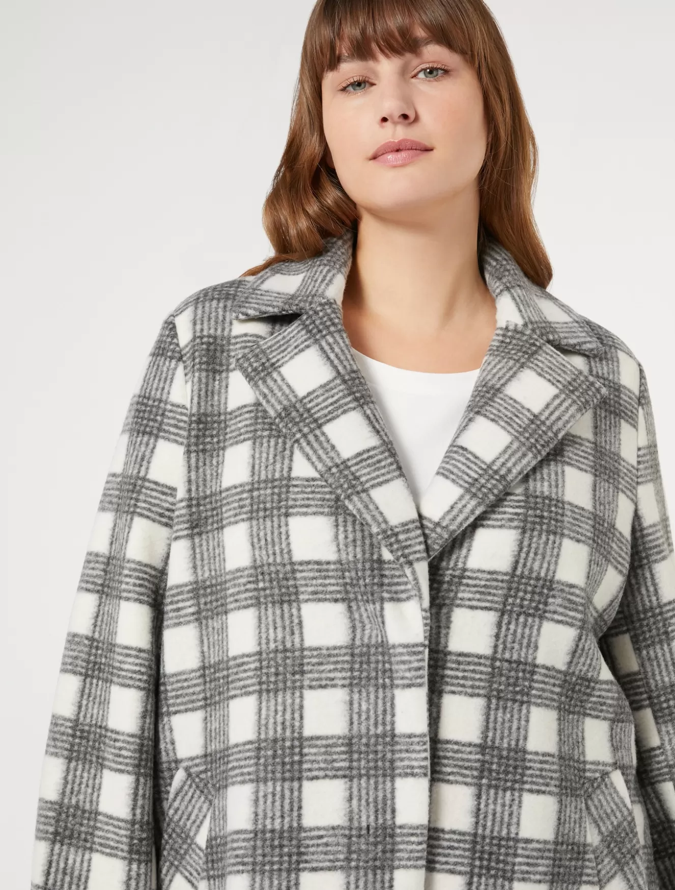 Mäntel & Trenchcoats | Mäntel & Trenchcoats<Marina Rinaldi Mantel aus Stretchjersey WEISS