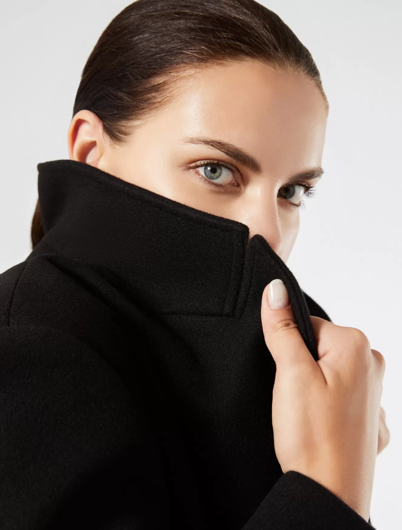 Mäntel & Trenchcoats | Mäntel & Trenchcoats<Marina Rinaldi Mantel aus Stretchjersey SCHWARZ