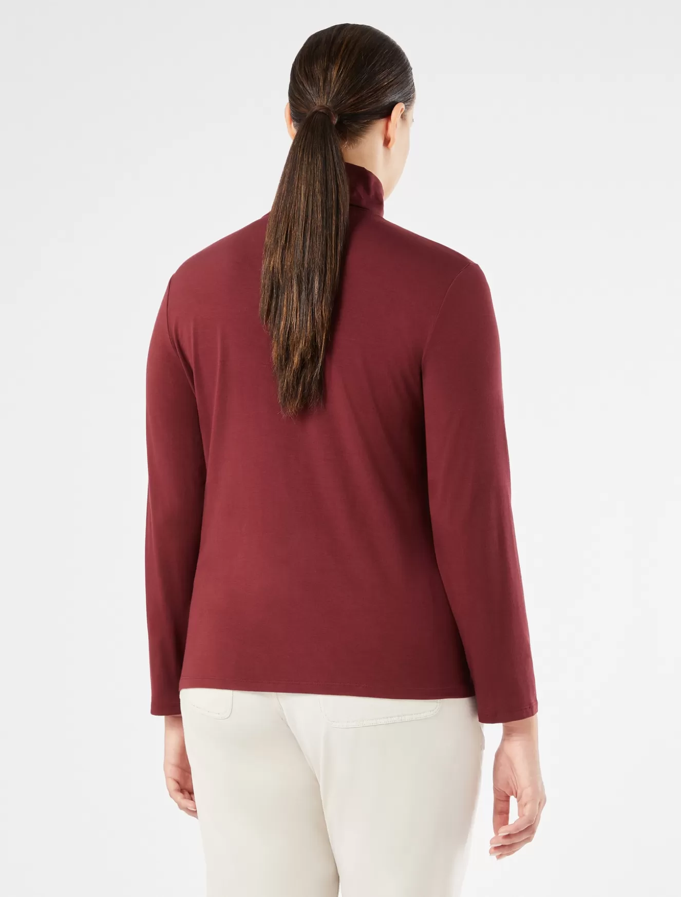 Tops & T-shirts | Tops & T-shirts<Marina Rinaldi Pullover aus Jersey AUBERGINE