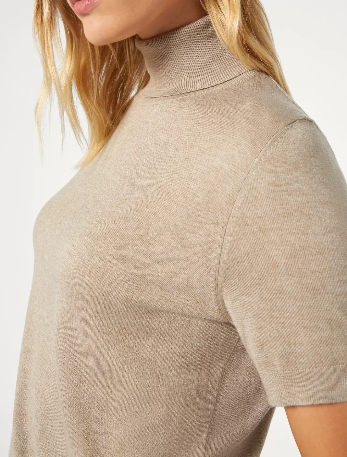 Pullover Und Strickwaren | Pullover Und Strickwaren<Marina Rinaldi Pullover aus Viskosegewebe BEIGE