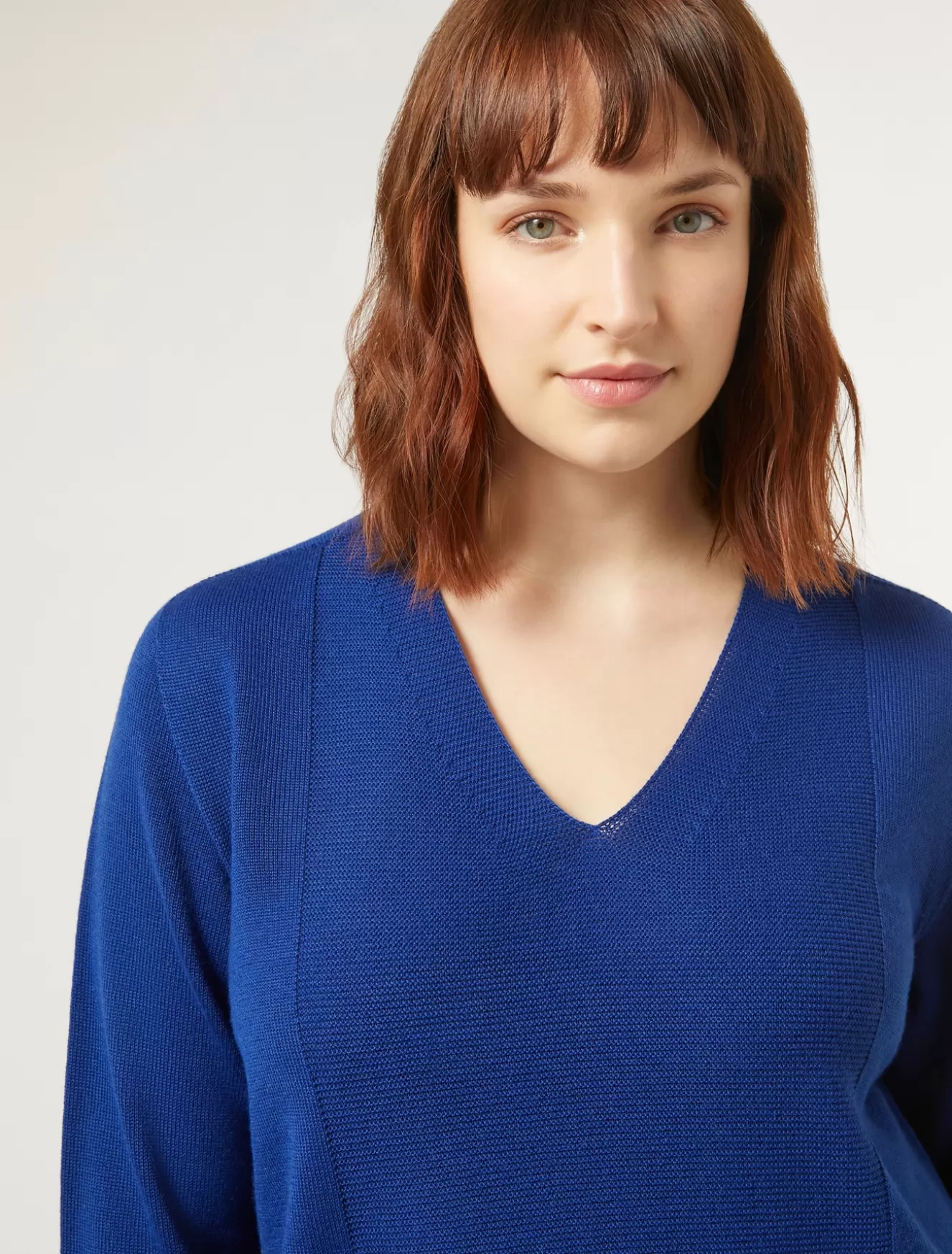 Pullover Und Strickwaren | Pullover Und Strickwaren<Marina Rinaldi Pullover aus Wollgemisch ULTRAMARINE