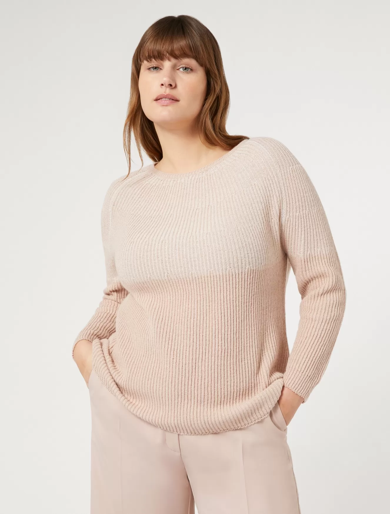 Pullover Und Strickwaren | Pullover Und Strickwaren<Marina Rinaldi Pullover aus Woll-Kaschmirmischung ROSA