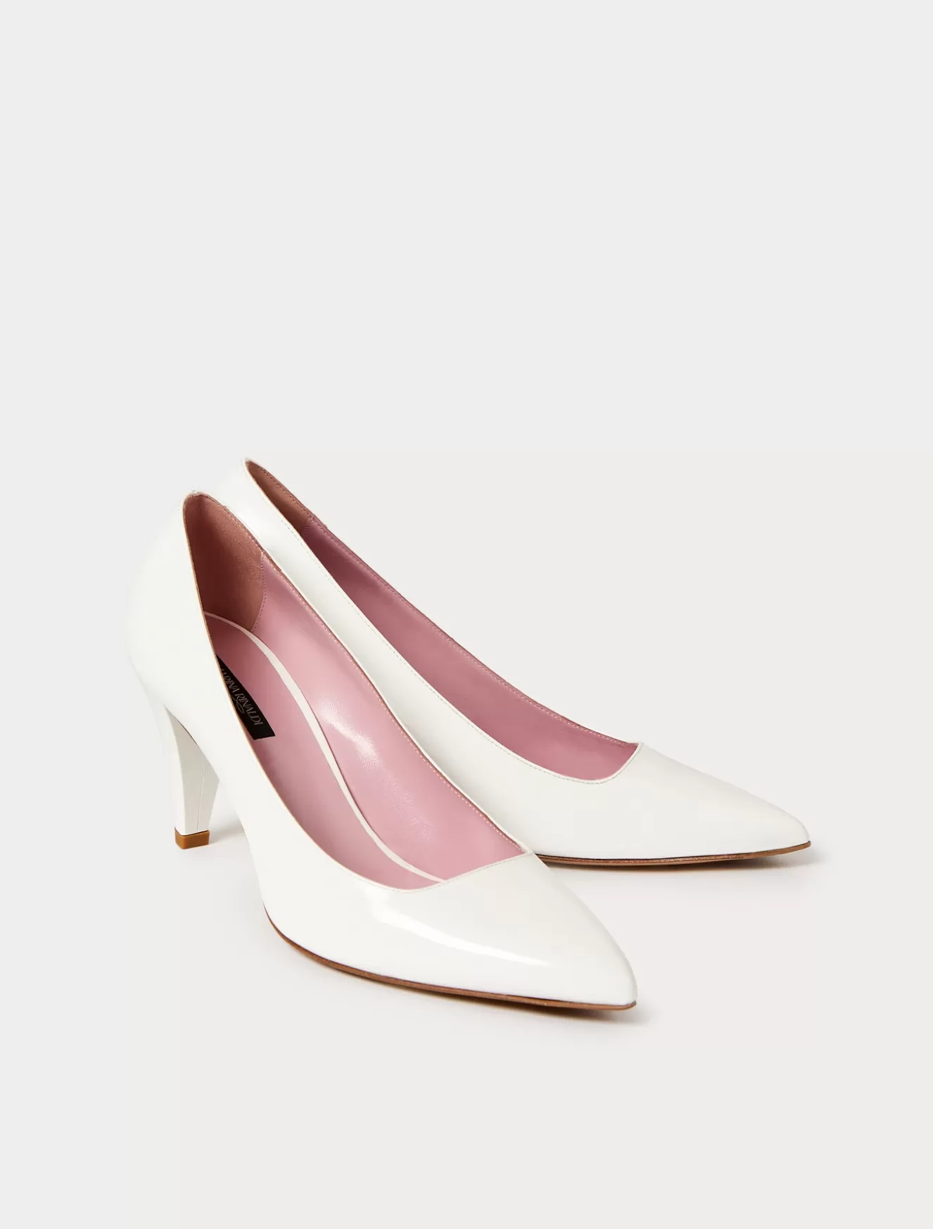 Accessoires | Accessoires<Marina Rinaldi Pumps aus Lackleder WEISS