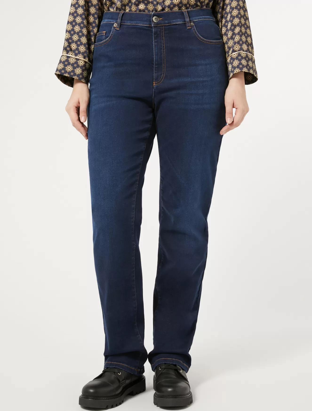 Hosen & Jeans | Hosen & Jeans<Marina Rinaldi Regular-Fit Jeans aus Indigo-Denim BLAU