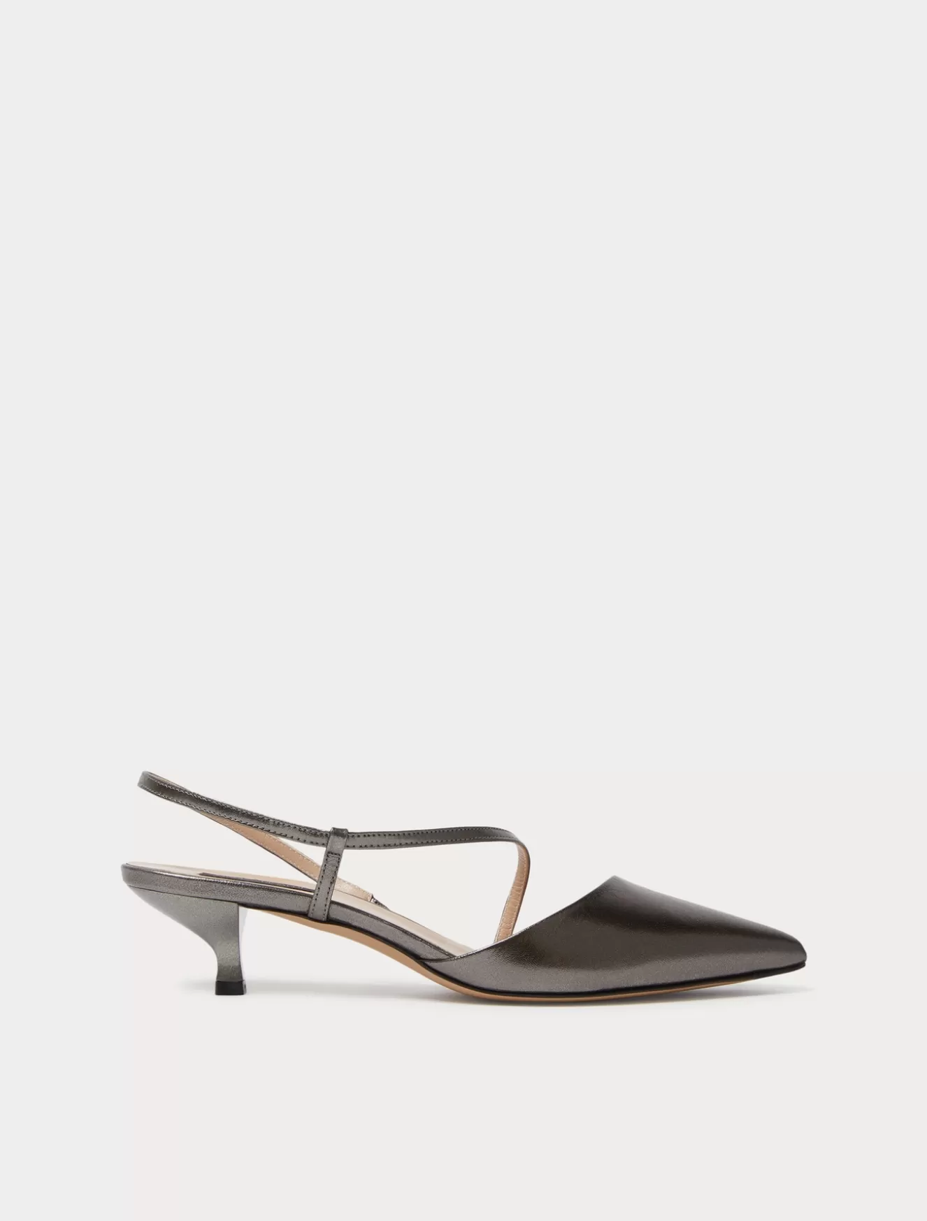 Accessoires | Accessoires<Marina Rinaldi Slingback-Pumps aus Leder ANTHRAZIT