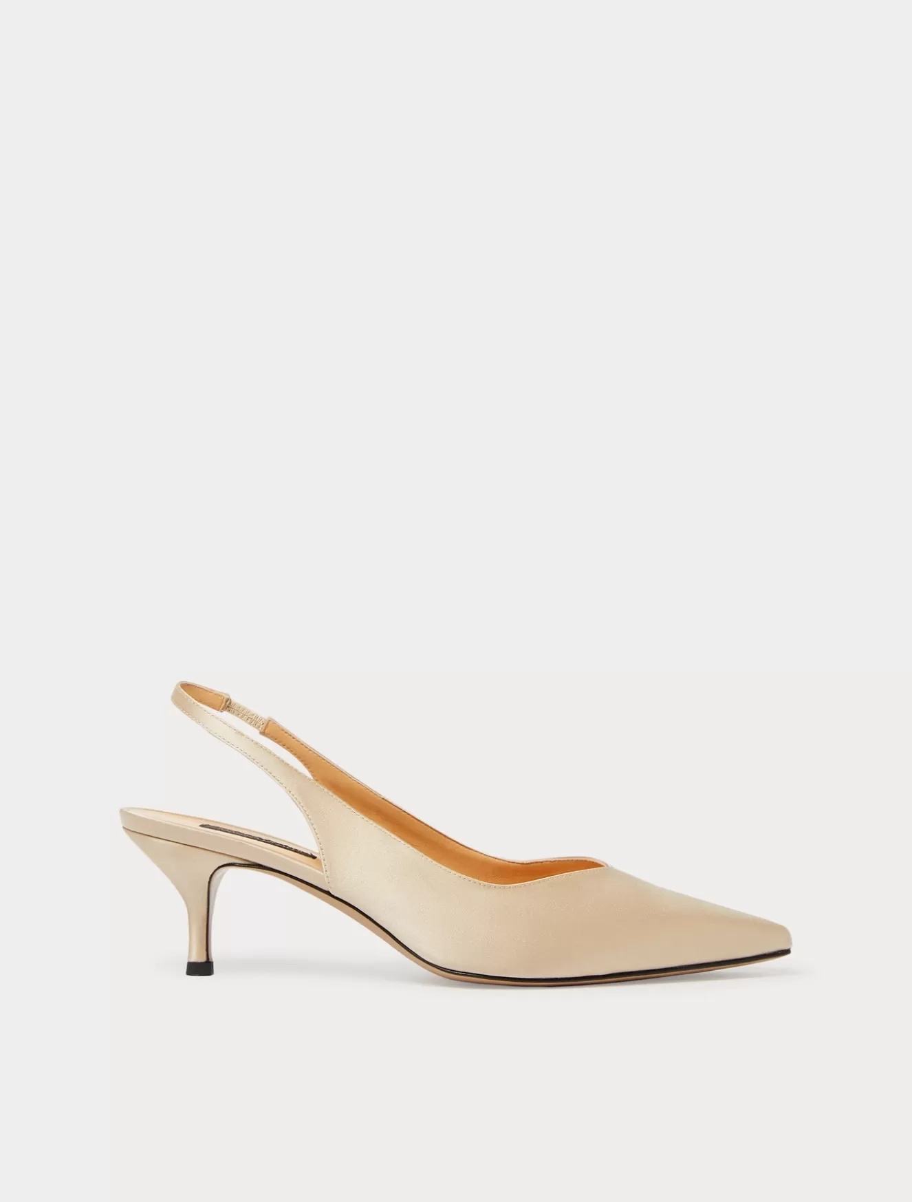 Accessoires | Accessoires<Marina Rinaldi Slingback-Pumps aus Satin BEIGE