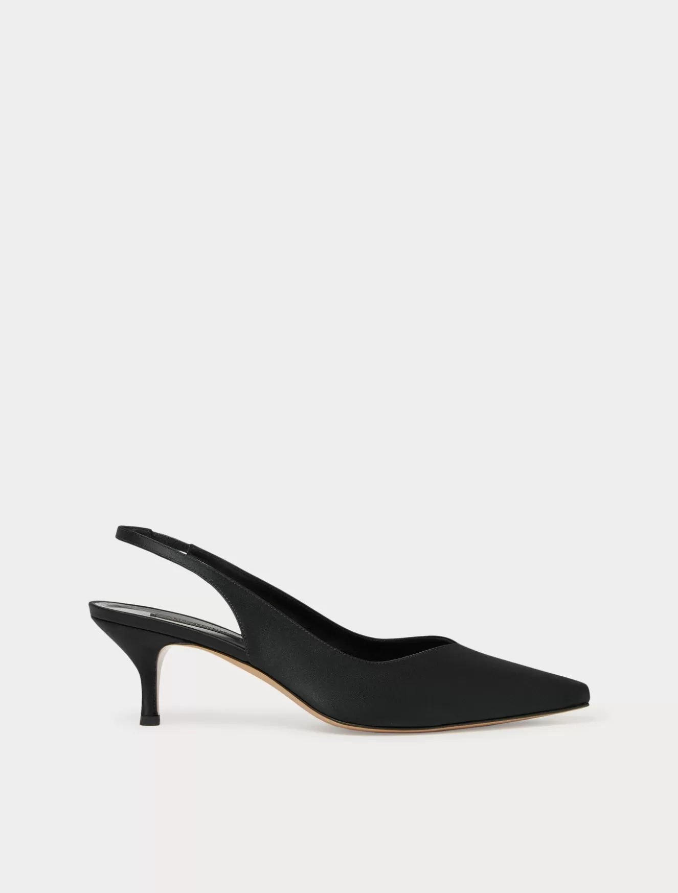 Accessoires | Accessoires<Marina Rinaldi Slingback-Pumps aus Satin SCHWARZ