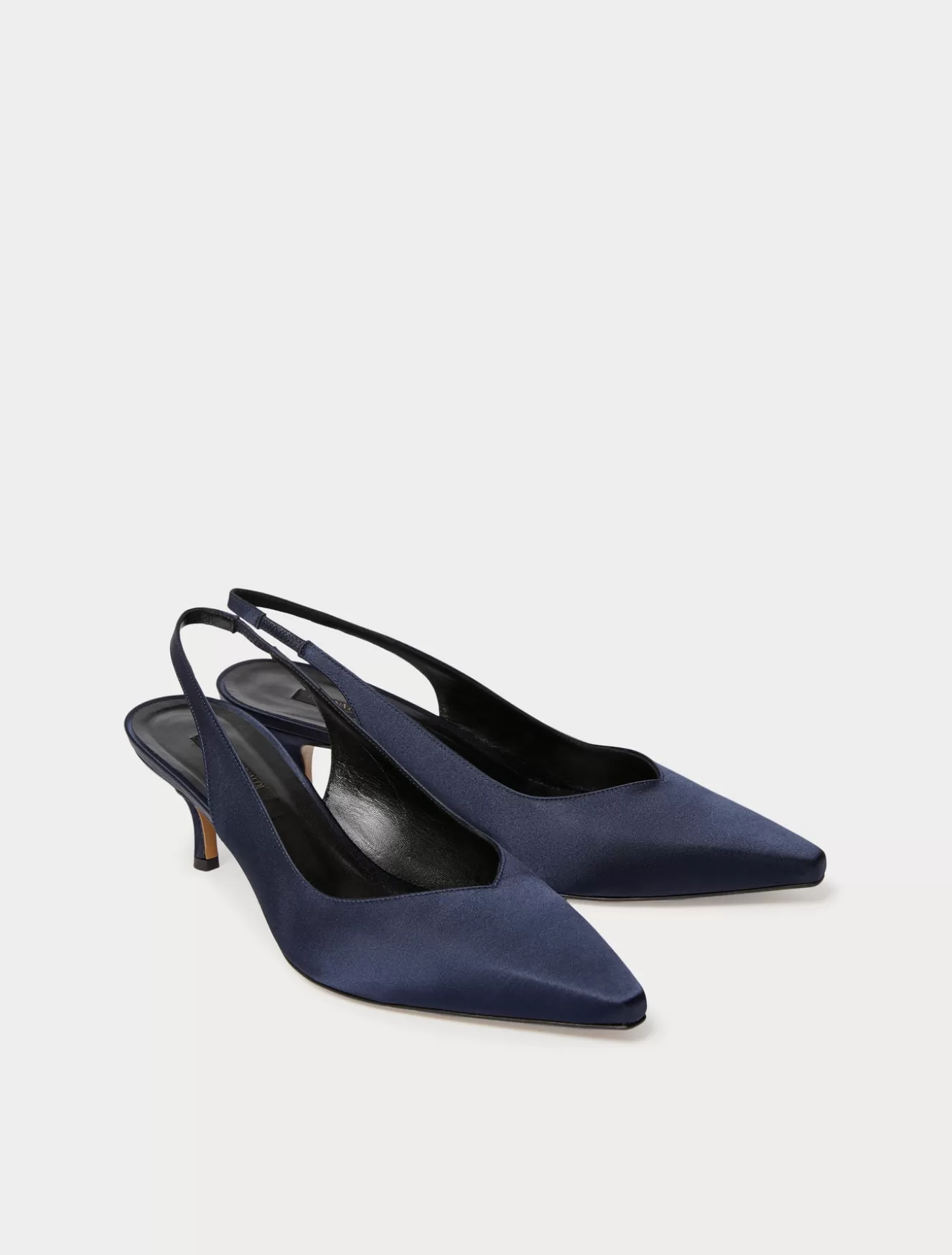 Accessoires | Accessoires<Marina Rinaldi Slingback-Pumps aus Satin ULTRAMARINE