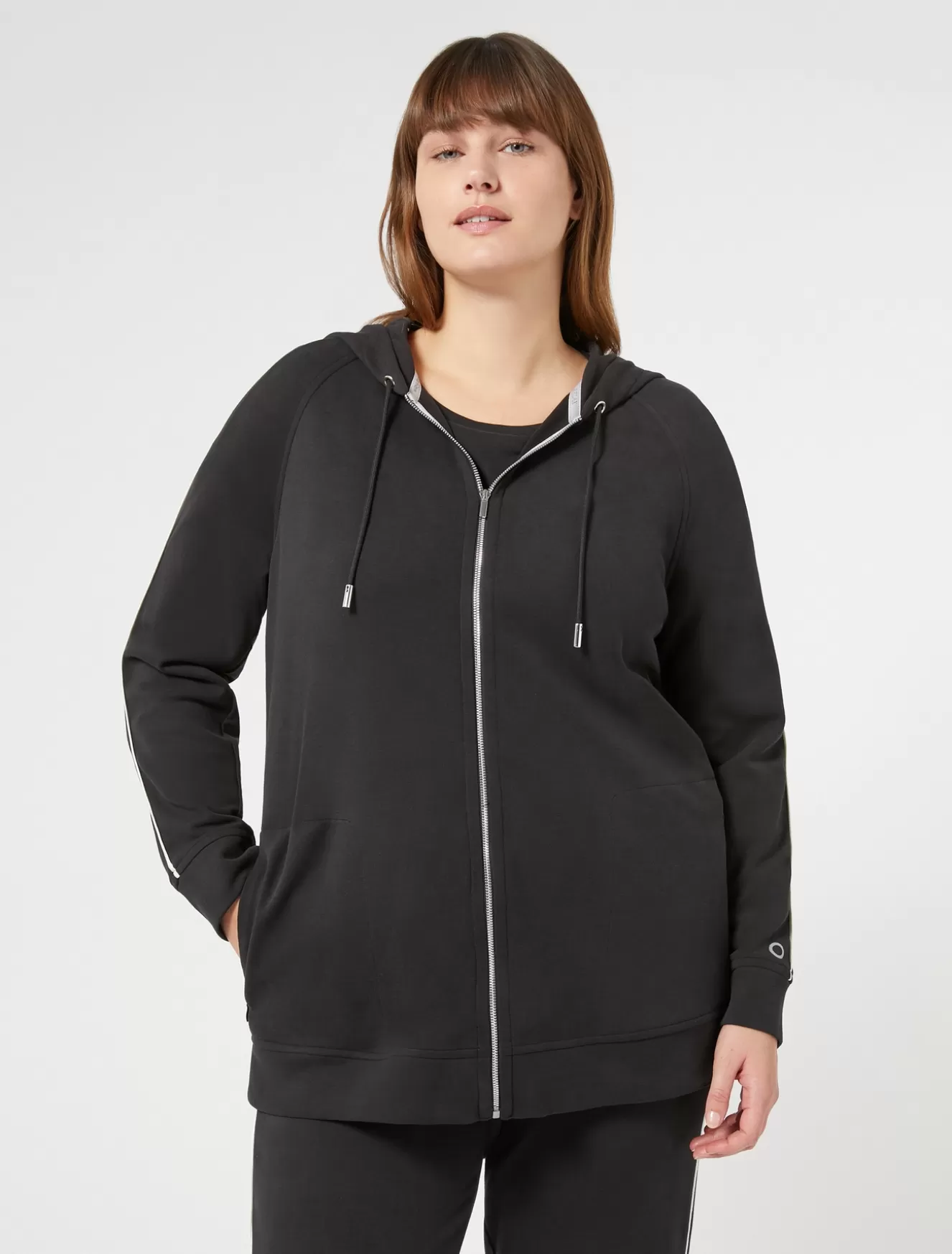 Jacken & Blazer | Jacken & Blazer<Marina Rinaldi Sweatshirt aus Interlock-Jersey SCHWARZ