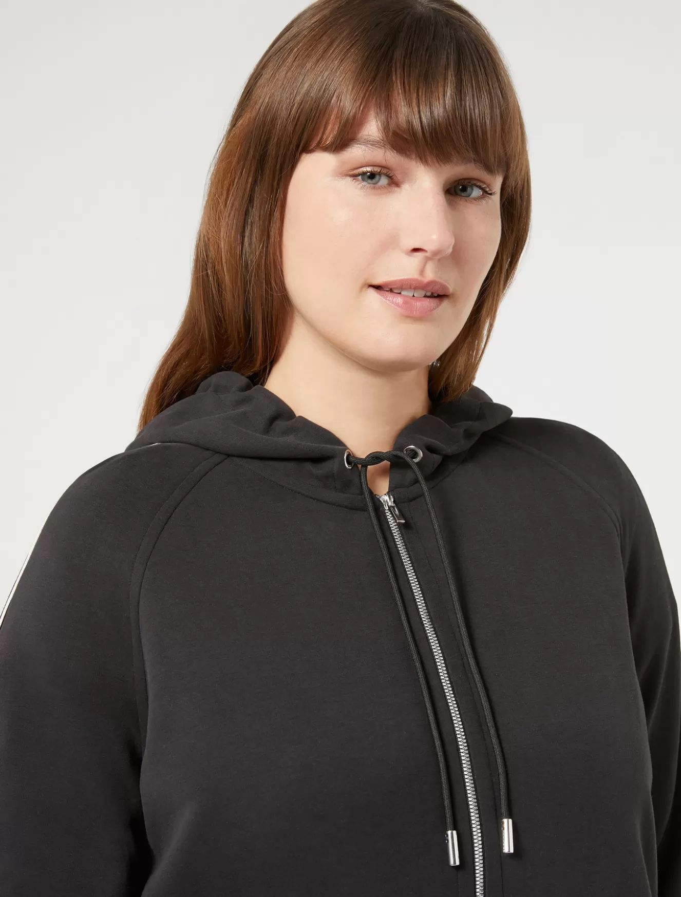 Jacken & Blazer | Jacken & Blazer<Marina Rinaldi Sweatshirt aus Interlock-Jersey SCHWARZ