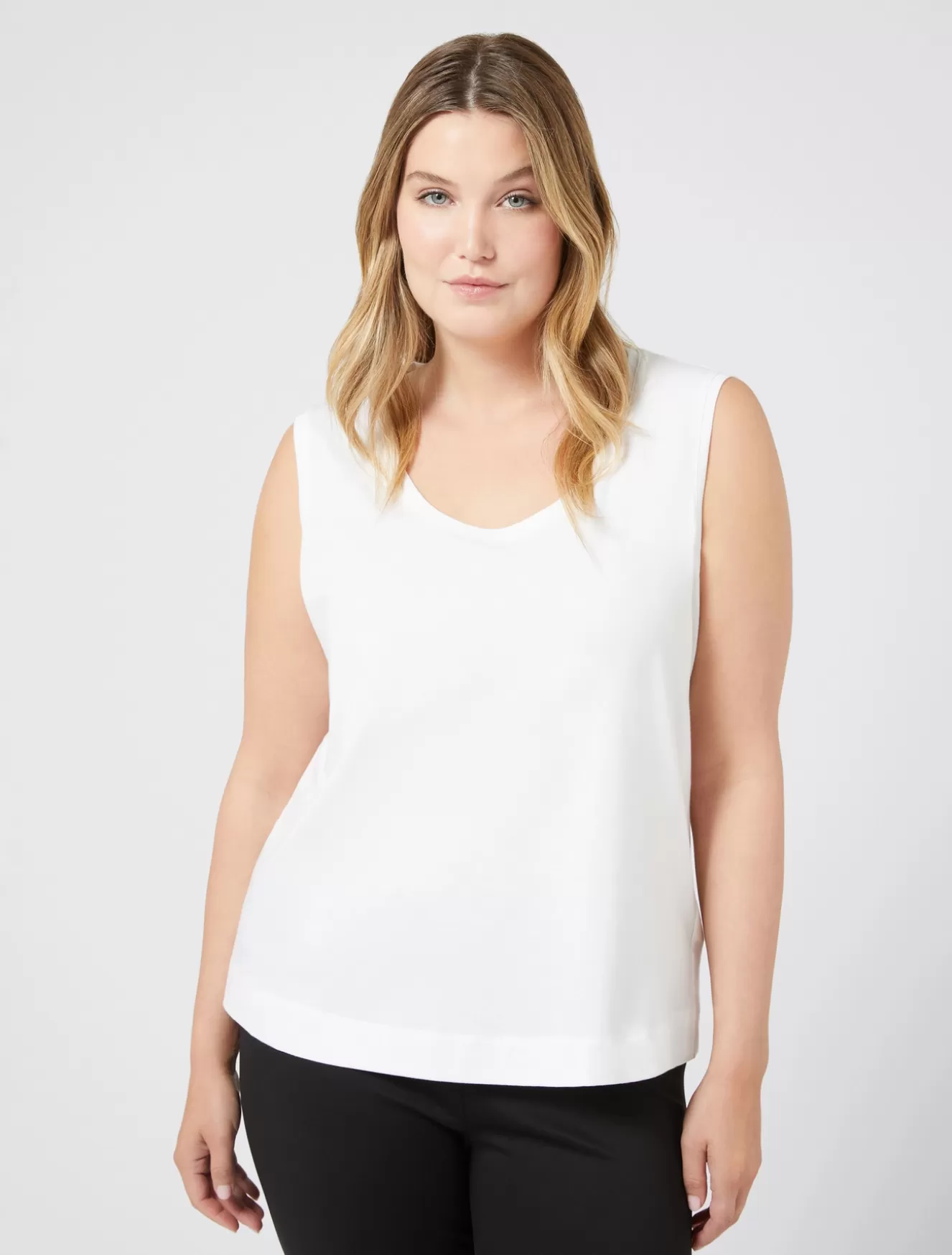 Tops & T-shirts<Marina Rinaldi Top aus Jersey WEISS