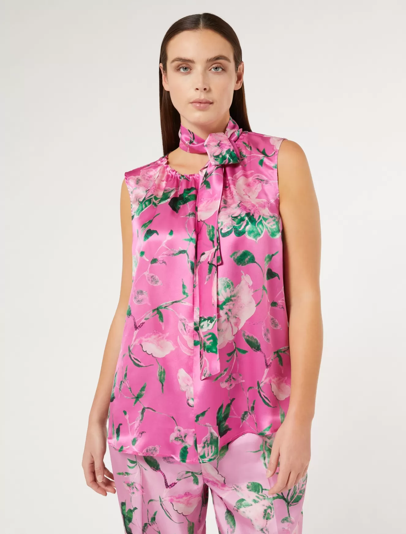 Blusen | Blusen<Marina Rinaldi Top aus Satin ROSA