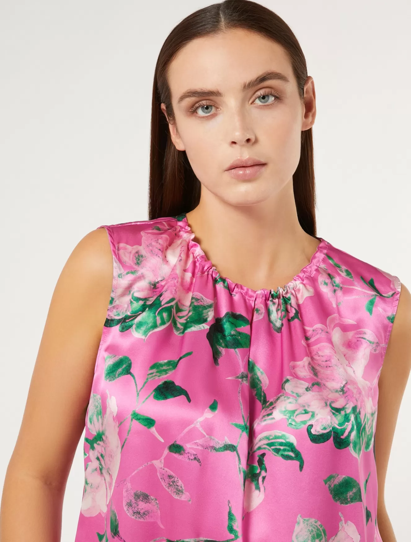 Blusen | Blusen<Marina Rinaldi Top aus Satin ROSA