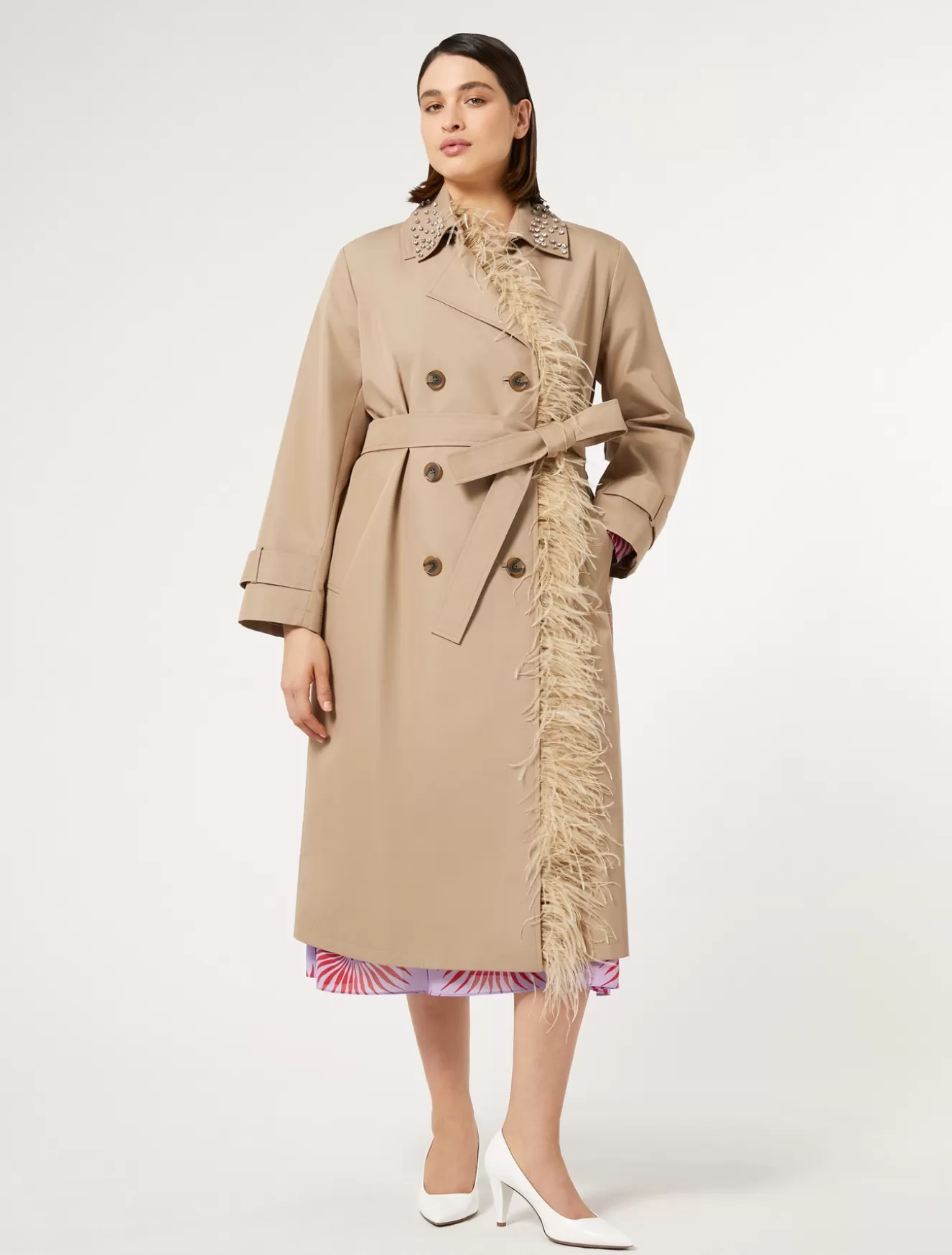 Mäntel & Trenchcoats | Mäntel & Trenchcoats<Marina Rinaldi Trenchcoat aus wasserabweisendem Twill SAND