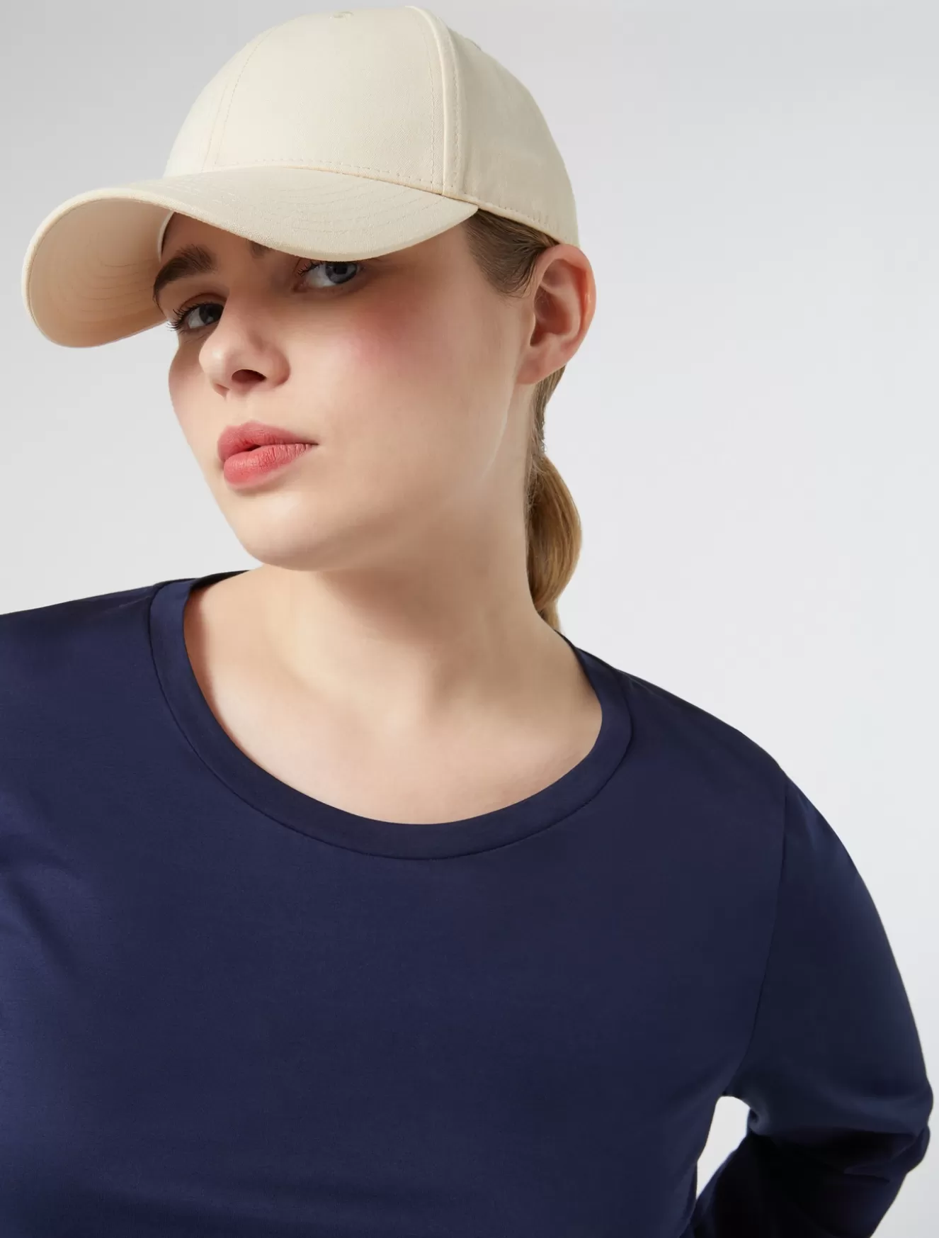 Tops & T-shirts | Tops & T-shirts<Marina Rinaldi T-Shirt aus Baumwolljersey BLAU