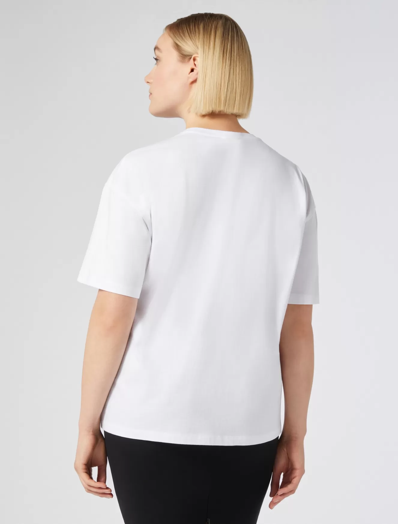 Tops & T-shirts | Tops & T-shirts<Marina Rinaldi T-Shirt aus bedrucktem Jersey WEISS