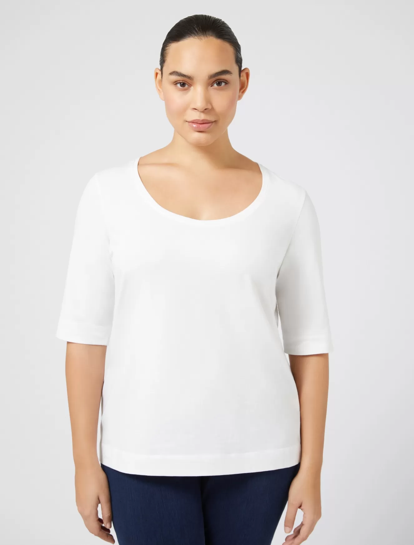 Tops & T-shirts<Marina Rinaldi T-Shirt aus Jersey WEISS