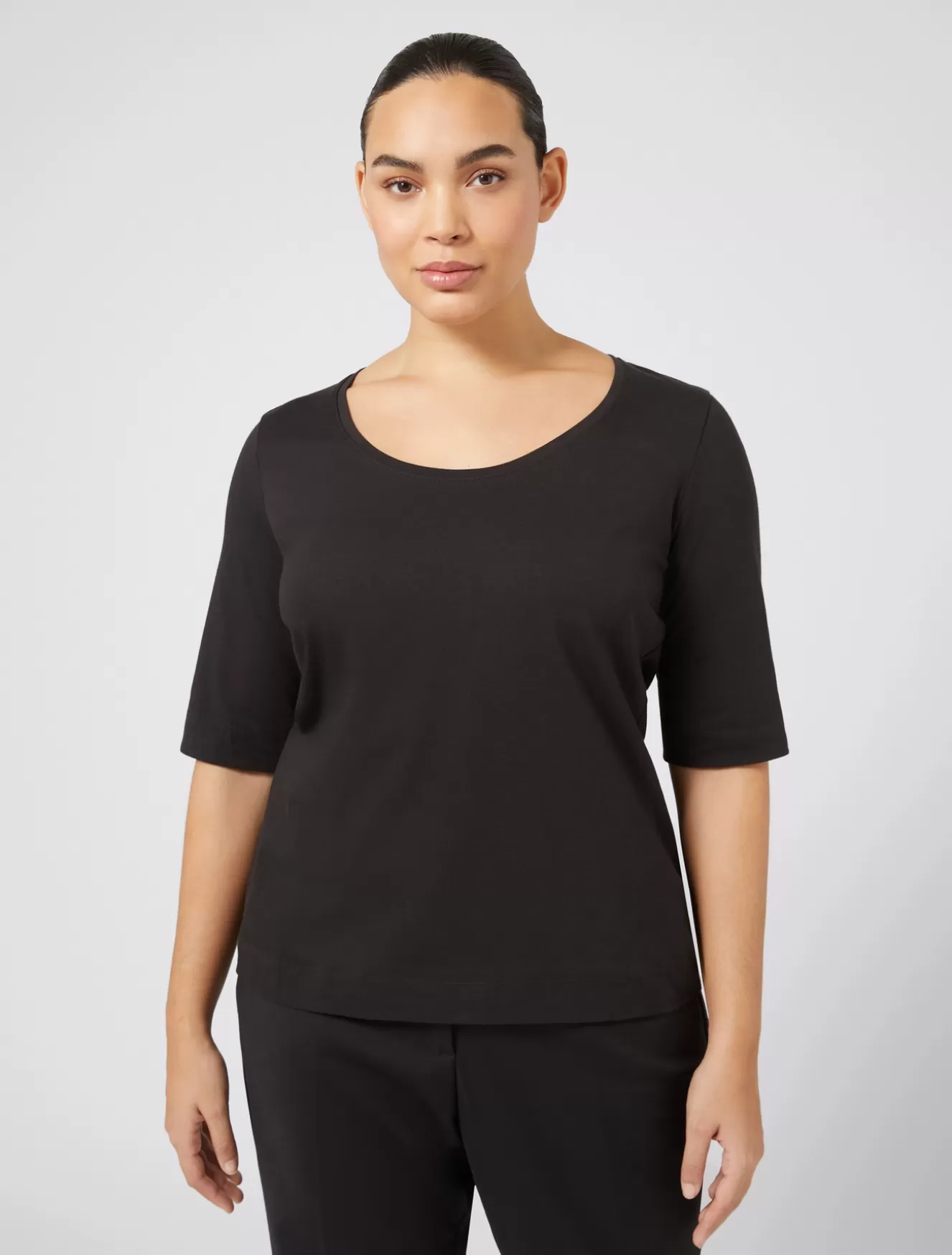 Tops & T-shirts<Marina Rinaldi T-Shirt aus Jersey SCHWARZ