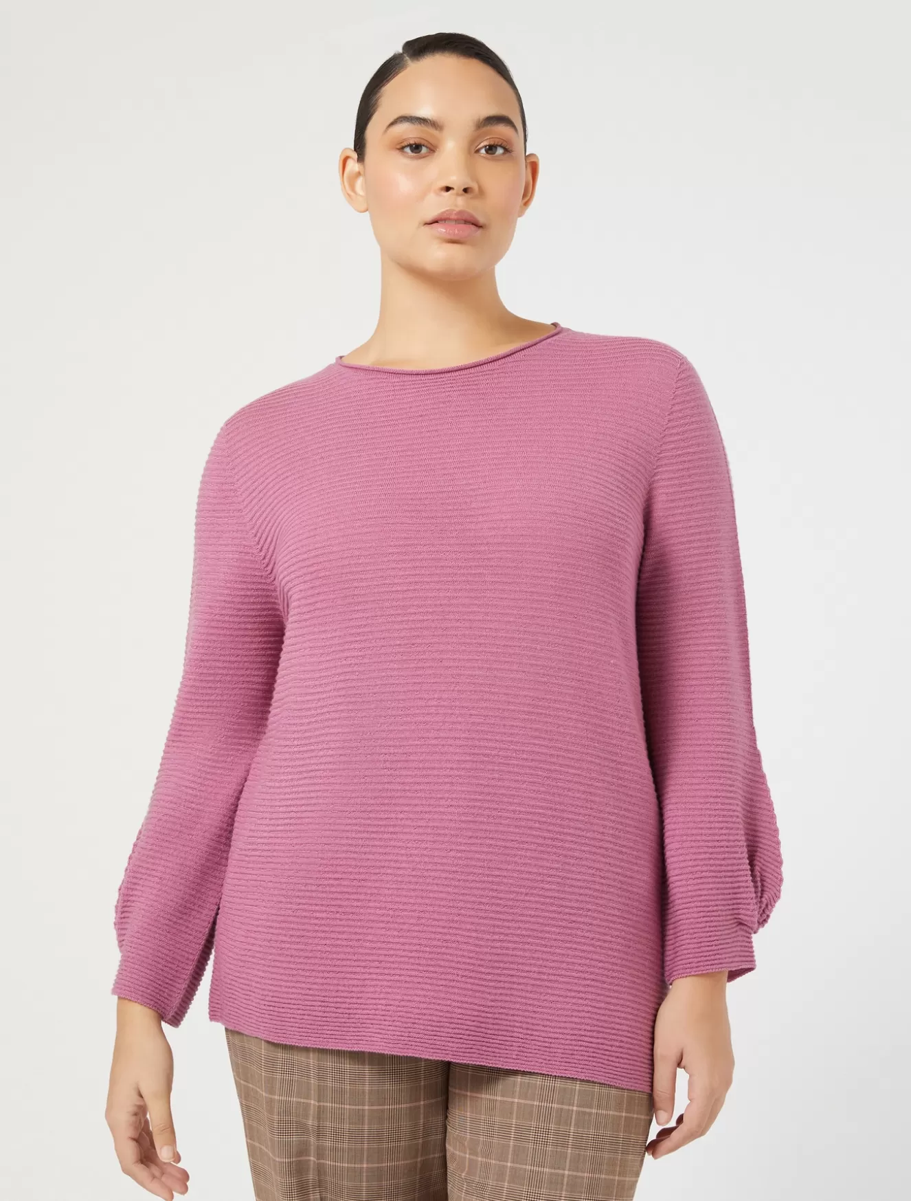 Pullover Und Strickwaren | Pullover Und Strickwaren<Marina Rinaldi Wollpullover ZYKLAMEN